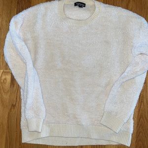 TOPSHOP Fur Sweater Off White US 2